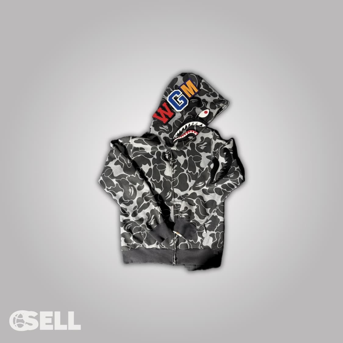 [초희귀 한정매물] 베이프 디태쳐블 샤크후드 블랙 상품이미지1