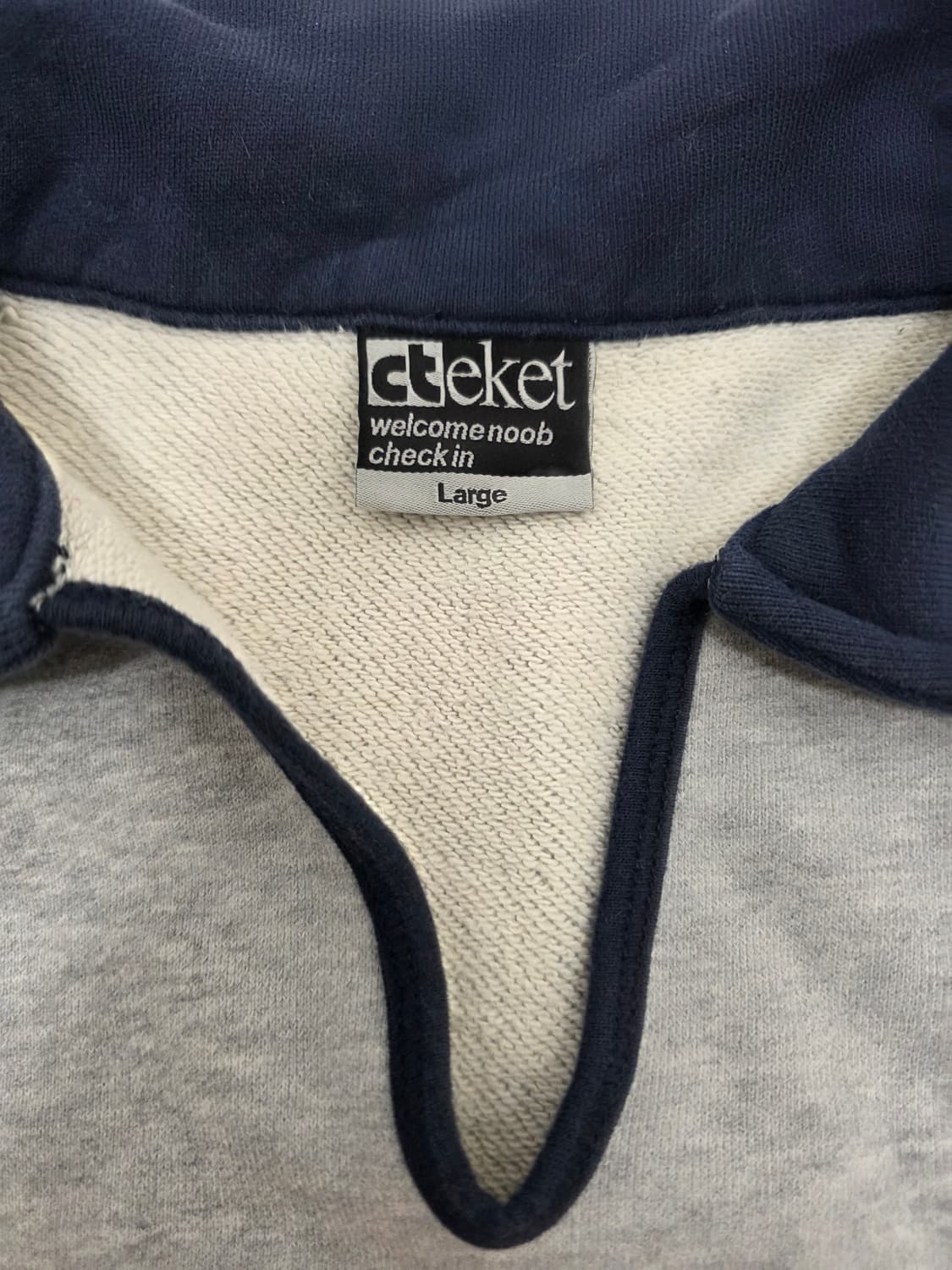 테켓 카라 맨투맨 L 상품이미지3