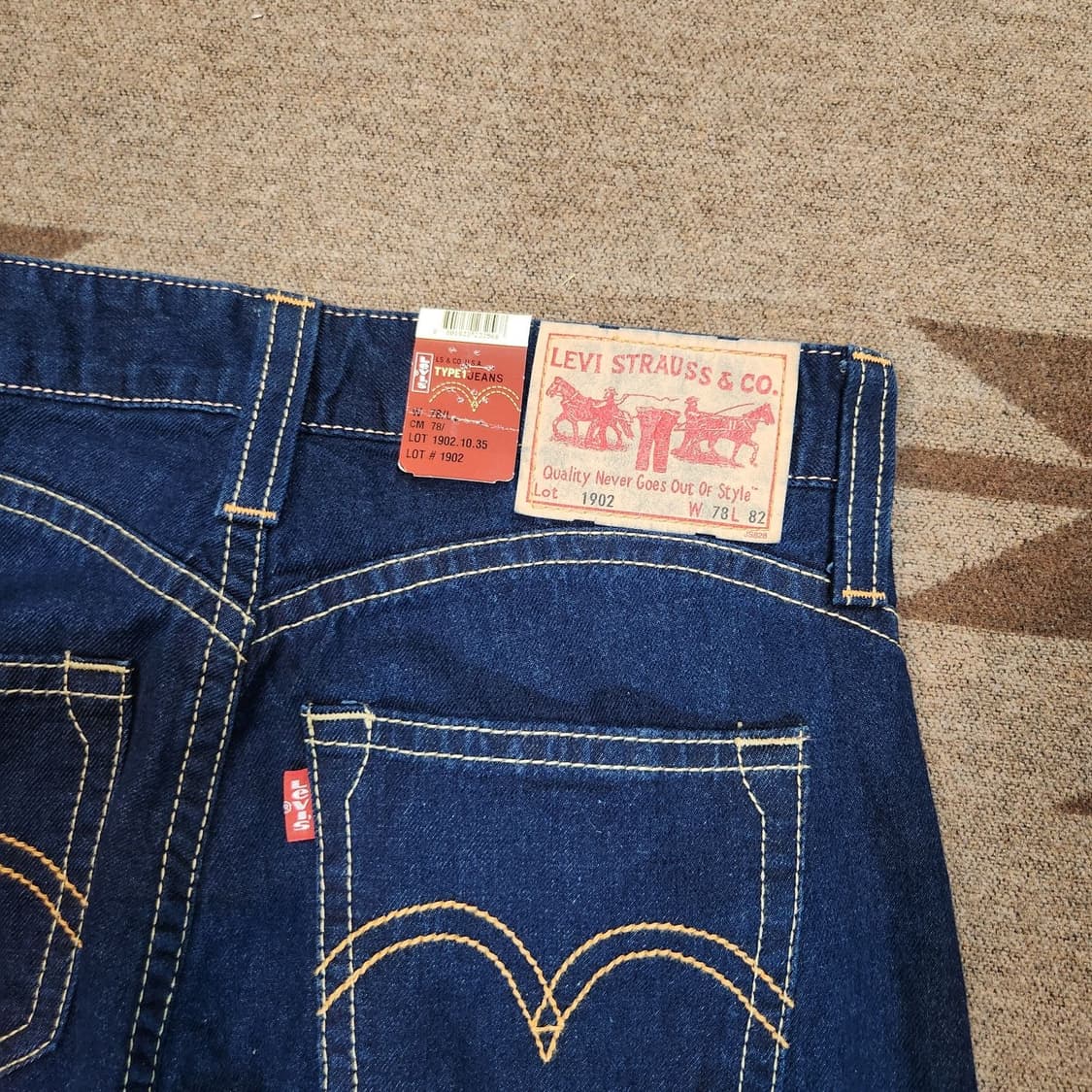 데드스탁)리바이스 00s 1902 타입1 데님 팬츠 31 상품이미지6