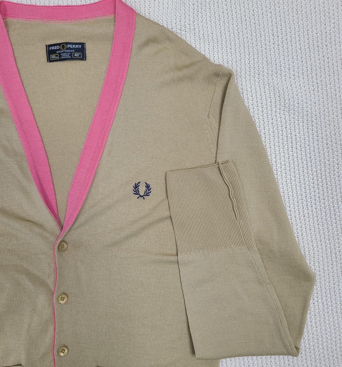 Fred Perry 램스울 가디건 상품이미지3