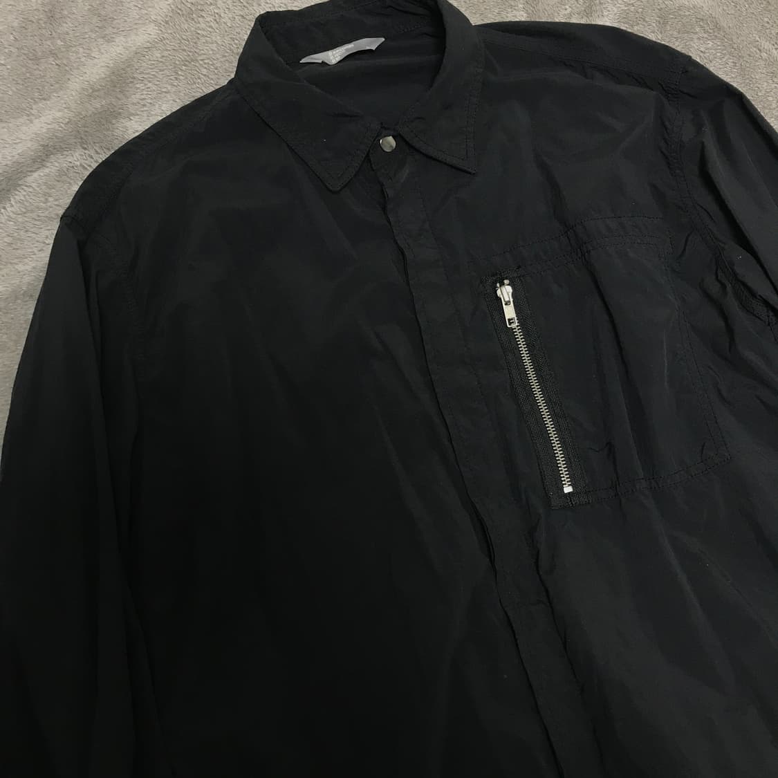에잇세컨즈 나일론 셔츠 L사이즈 블랙 상품이미지2