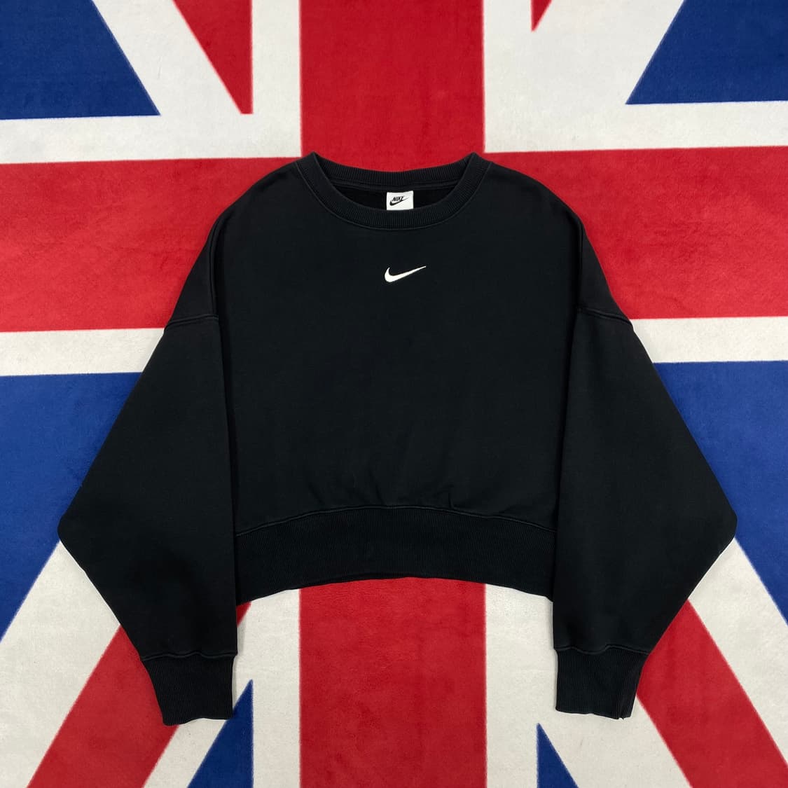 나이키 가오리핏 크롭 맨투맨  S 실측 여성 77-88 상품이미지1