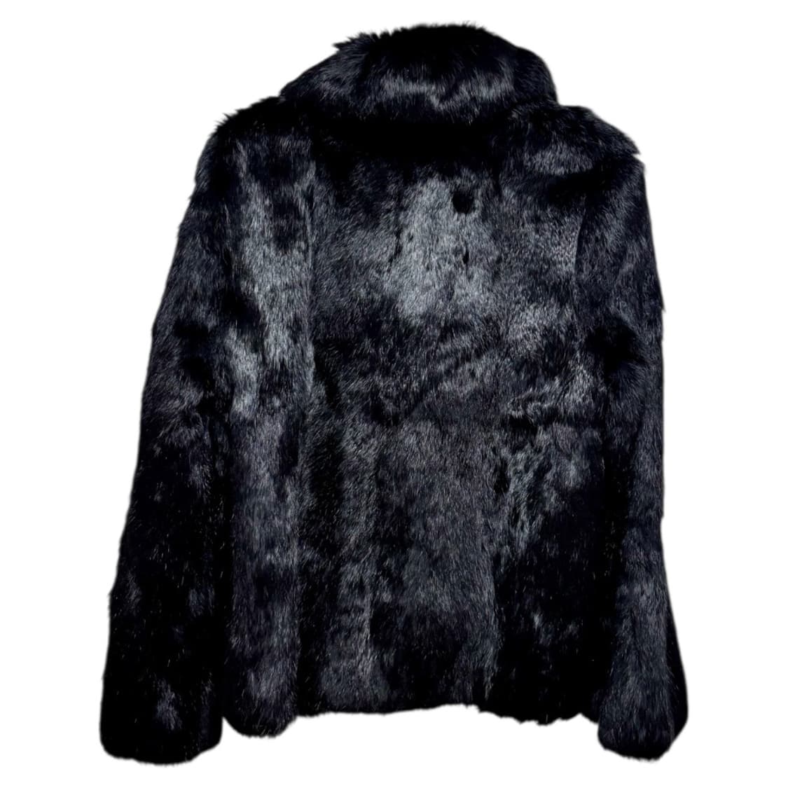 [택포] Goshen 리얼 토끼털 퍼자켓 퍼코트 블랙 / 55  상품이미지6