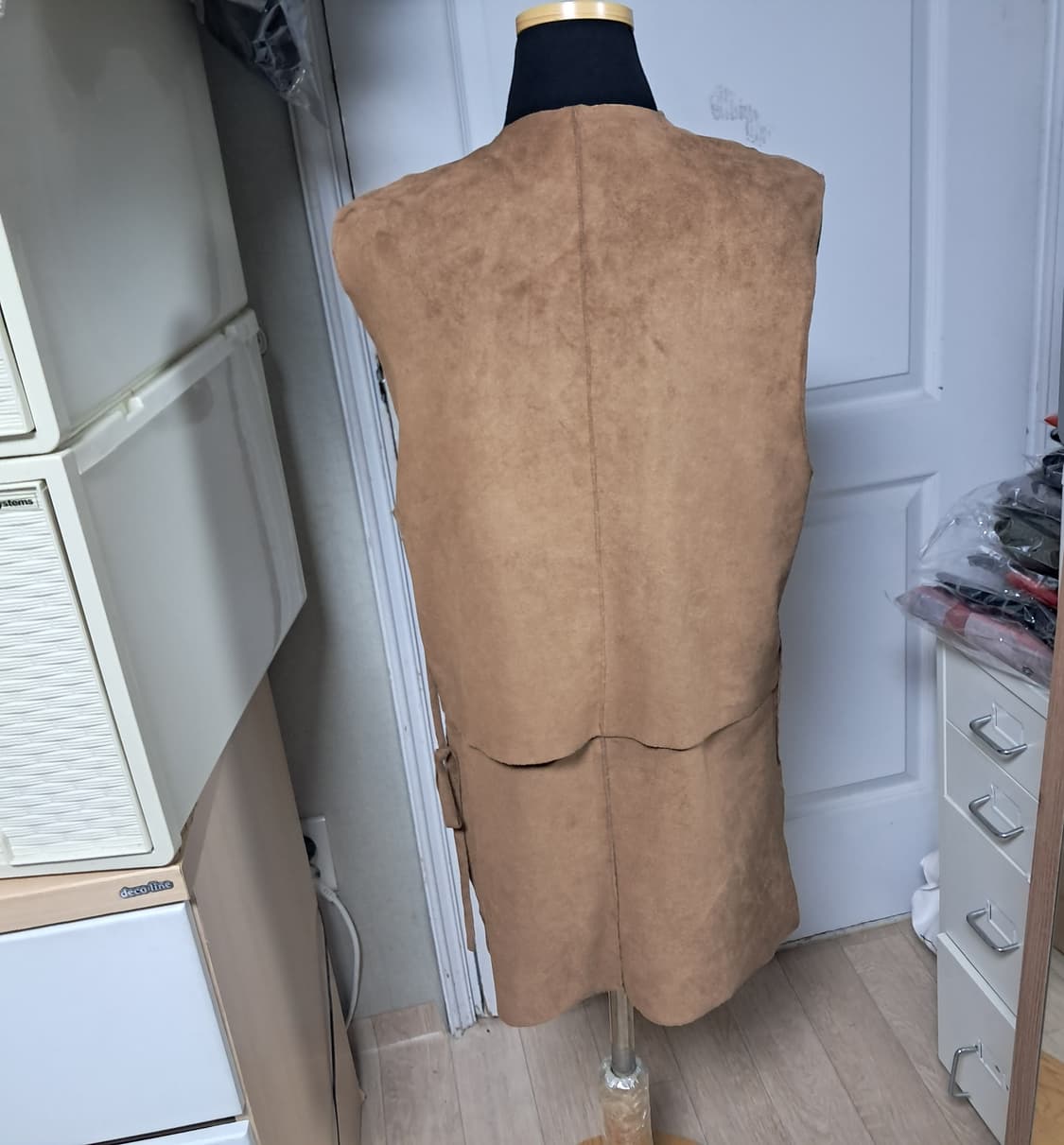 스텔라매카트니 페이크스웨이드 롱 베스트 55~66 상품이미지3