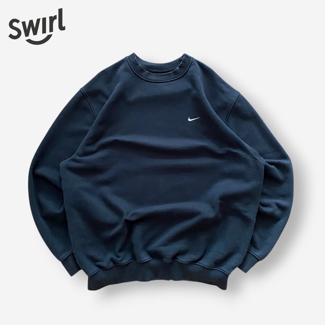 🌊00s Nike small-swoosh black sweatshirt 상품이미지1