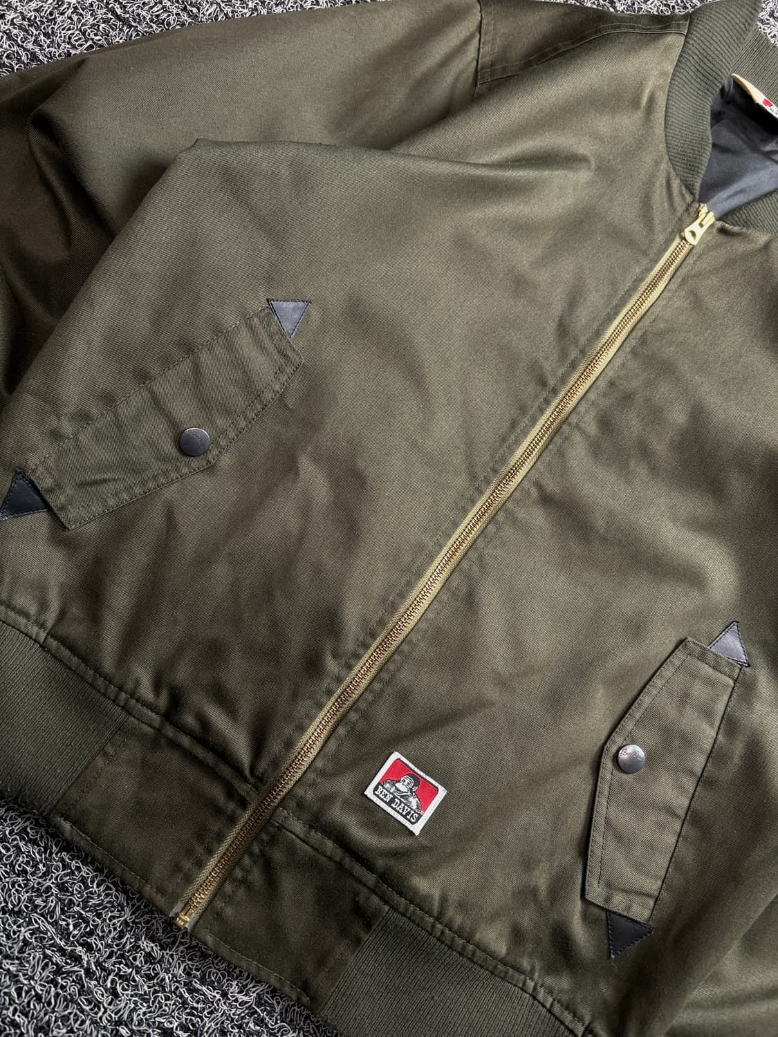 벤 데이비스 카키 플라이트 봄버 자켓 3382 상품이미지3