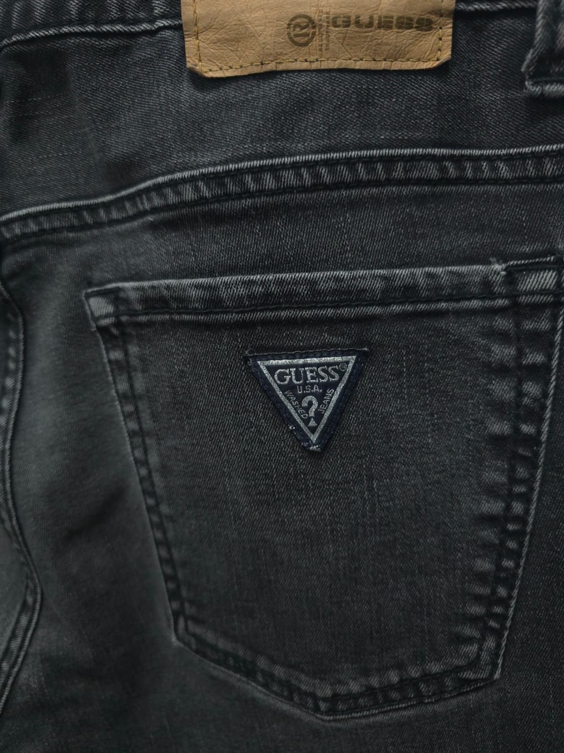 ​게스 GUESS 블랙 워싱 슬림 데님 팬츠 (30) 상품이미지8
