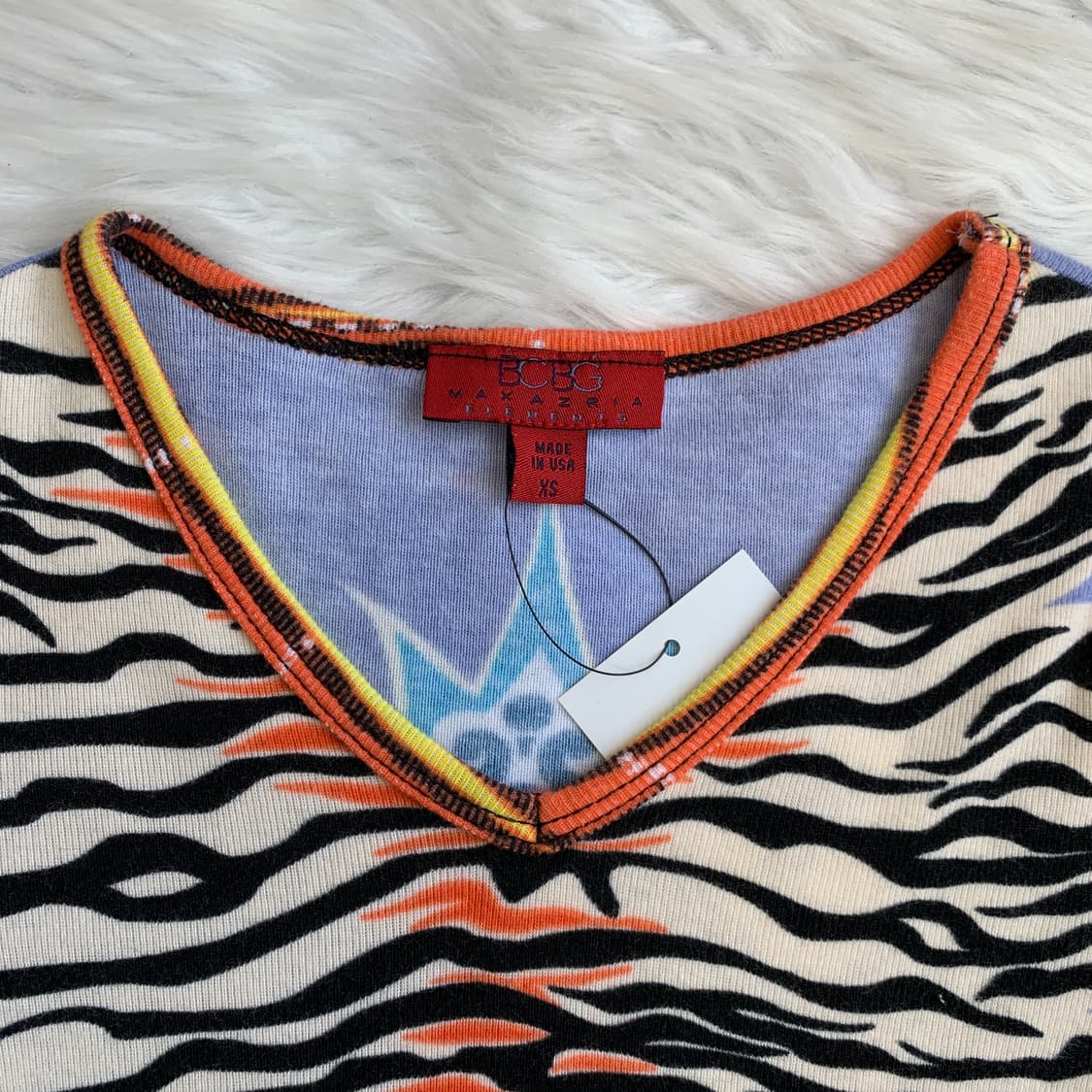 비씨비지막스아즈리아 애니멀 프린트 슬림 티셔츠 1713 상품이미지4