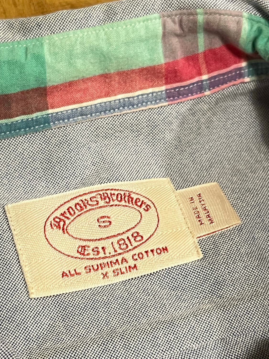 브룩스브라더스 버튼다운 셔츠 패치 상품이미지5