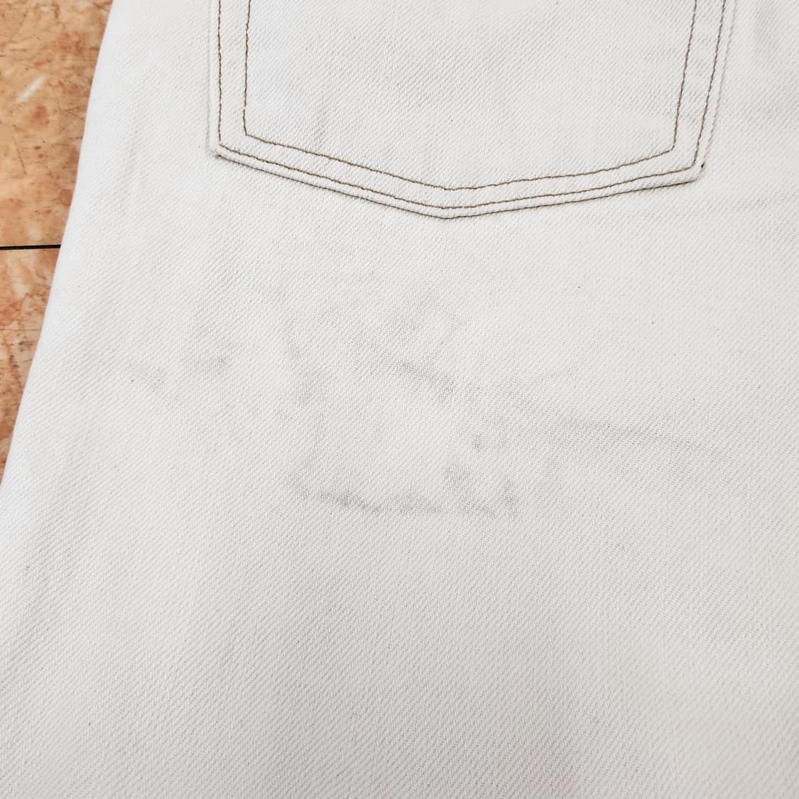 L.L.Bean vintage 화이트 데님 팬츠 30 상품이미지8