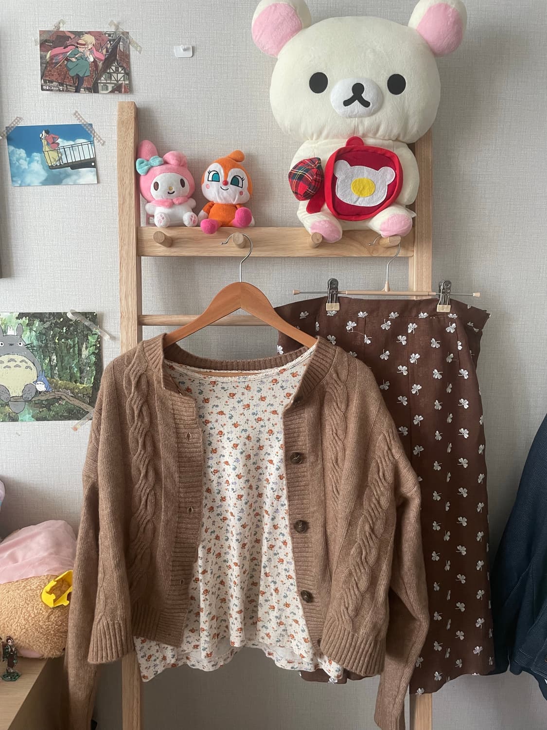 모리걸 빈티지 베이지 잔꽃 set 🤎🌸 상품이미지1