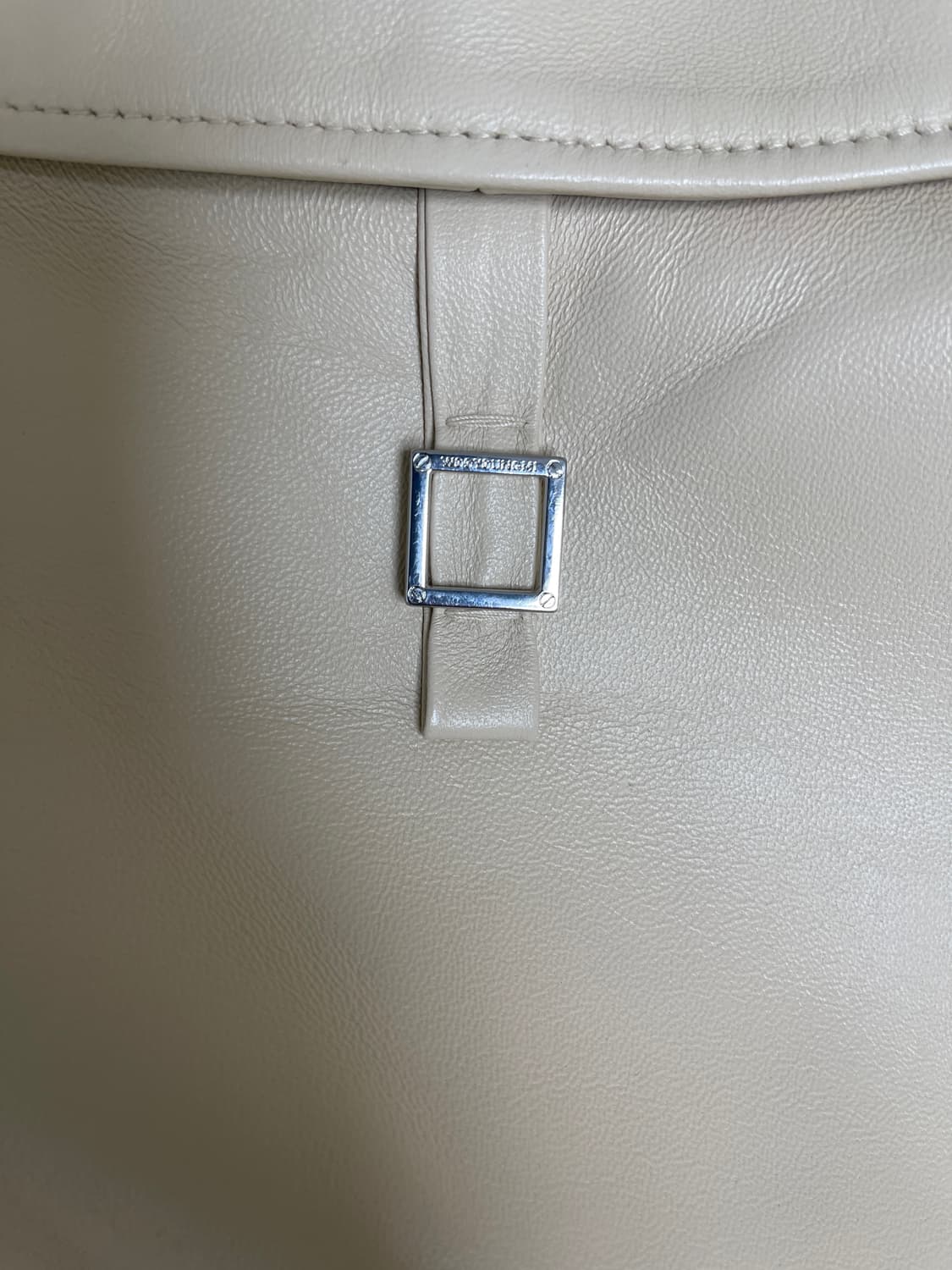 우영미 아이보리 양가죽 자켓 46 사이즈 상품이미지4