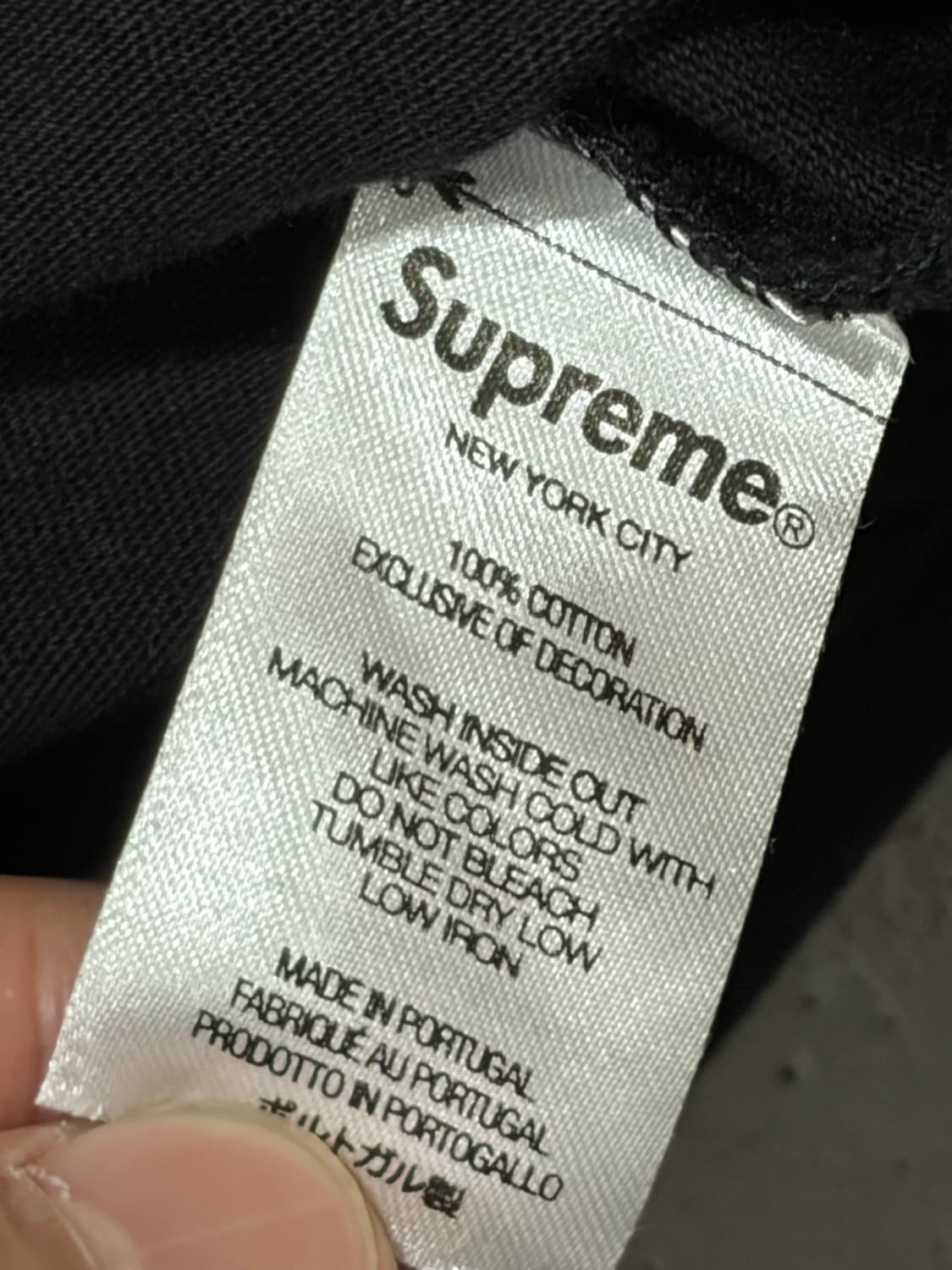 슈프림(Supreme) 스몰 박스 로고 블랙 티셔츠 상품이미지4