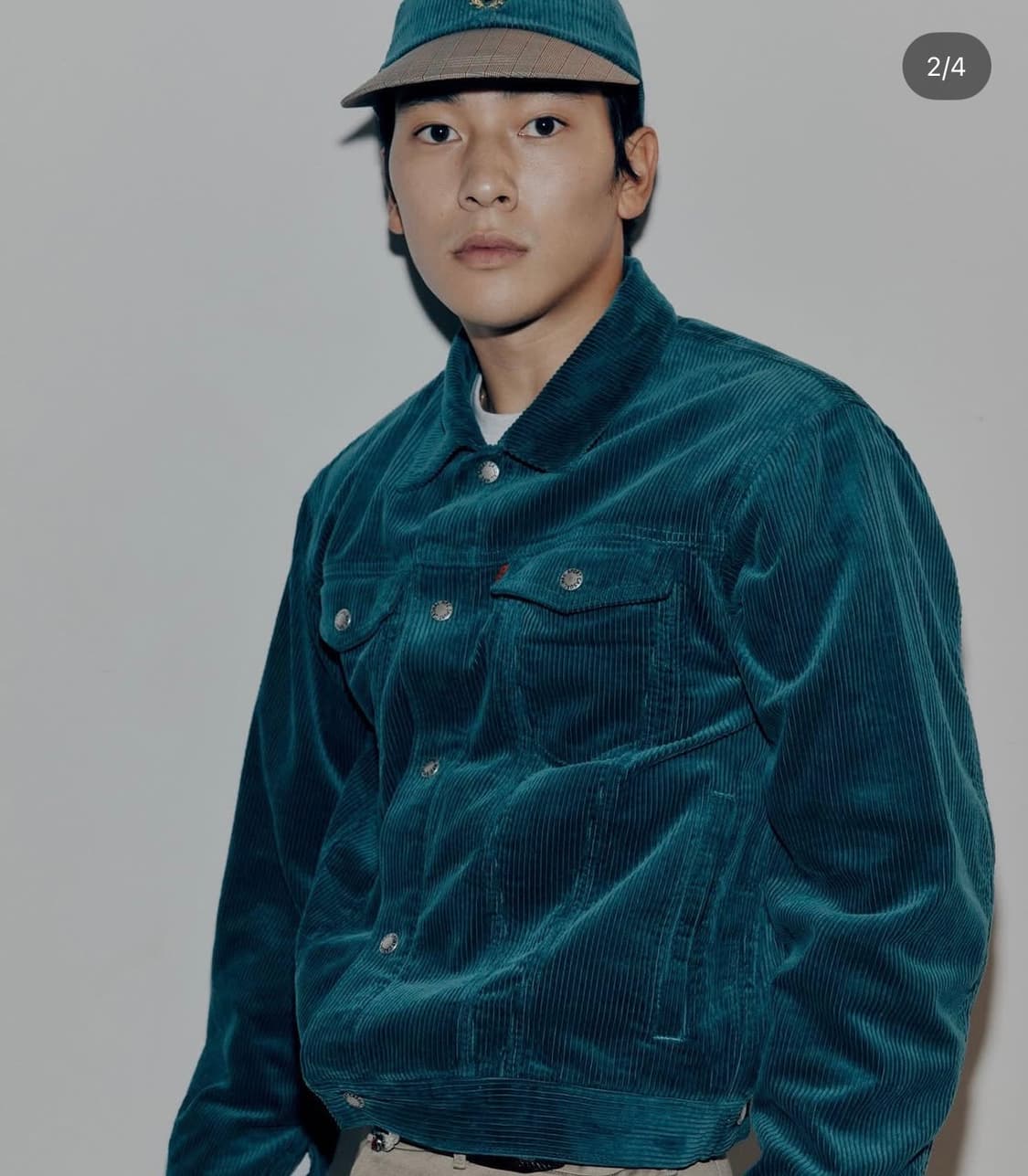 헤리티지플로스 코듀로이 트러커 재킷 블루 L 상품이미지2