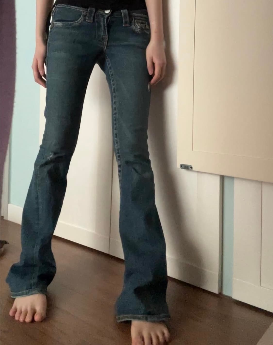 트루릴리전 로우라이즈 부츠컷 팬츠 상품이미지1