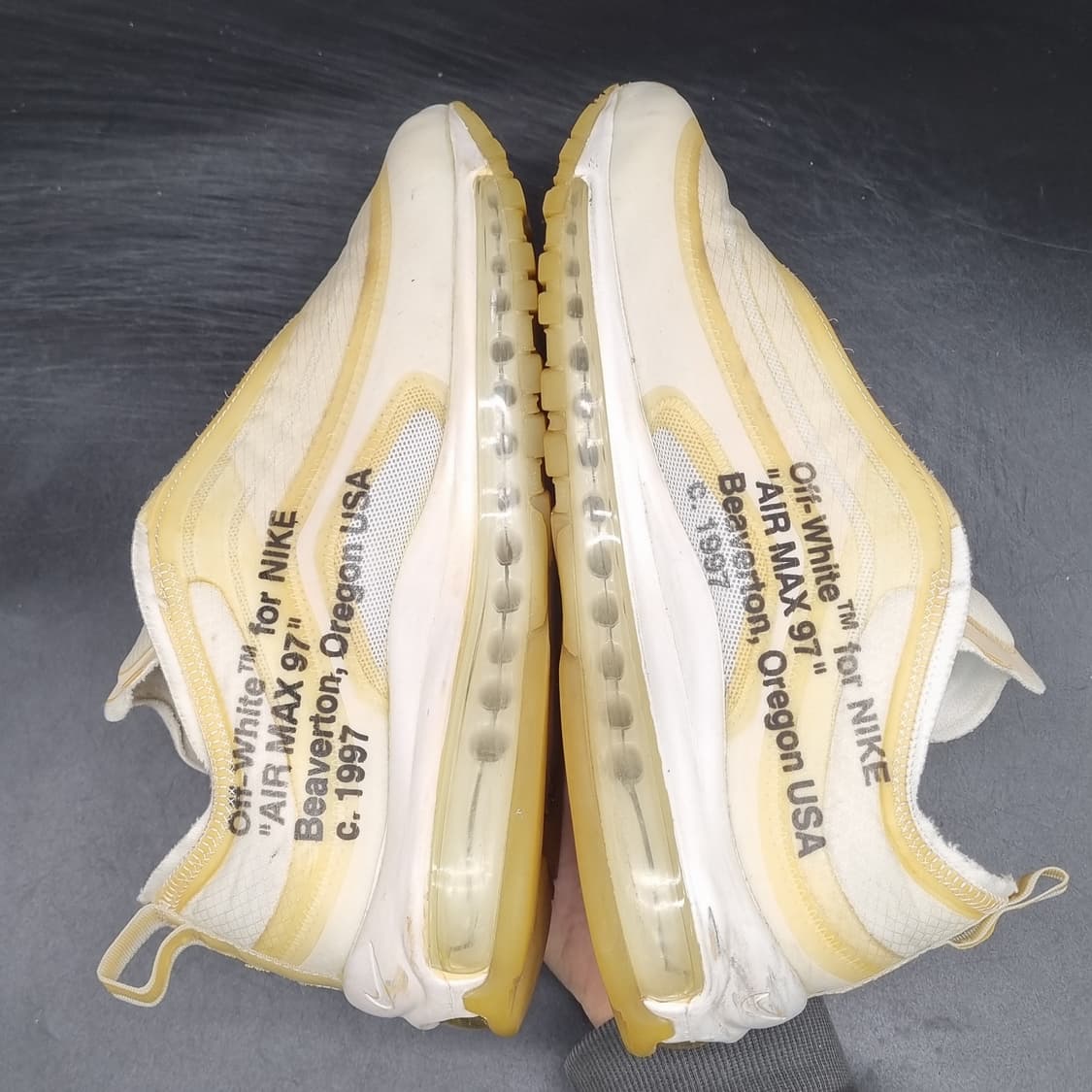 오프화이트x나이키 에어맥스97 og 더탠 260 상품이미지5