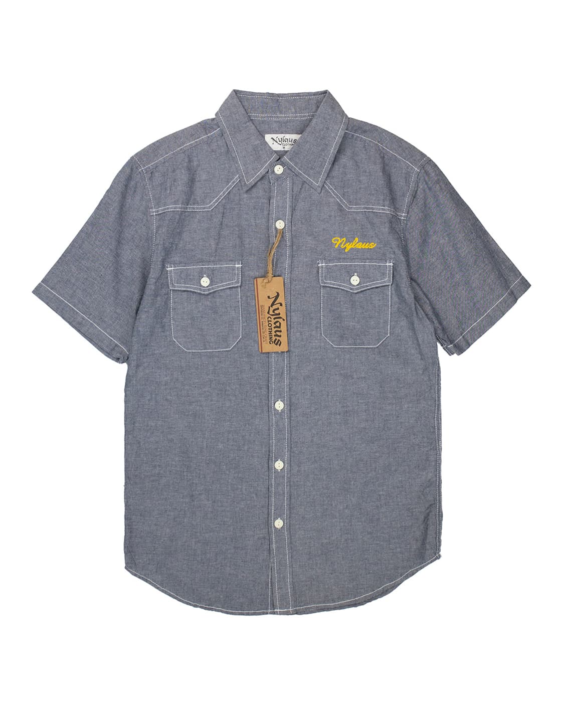 Nylaus Clothing 핸드 스티치 워크셔츠 상품이미지3