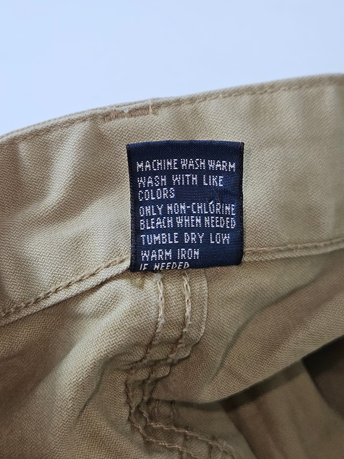 폴로 랄프로렌 가죽패치 데님팬츠 포니로고 빈티지 치노팬츠 바지 36 상품이미지6