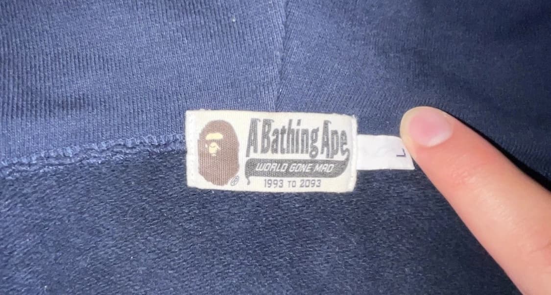 베이프 하프 카모 샤크 후드집업 블루 상품이미지4