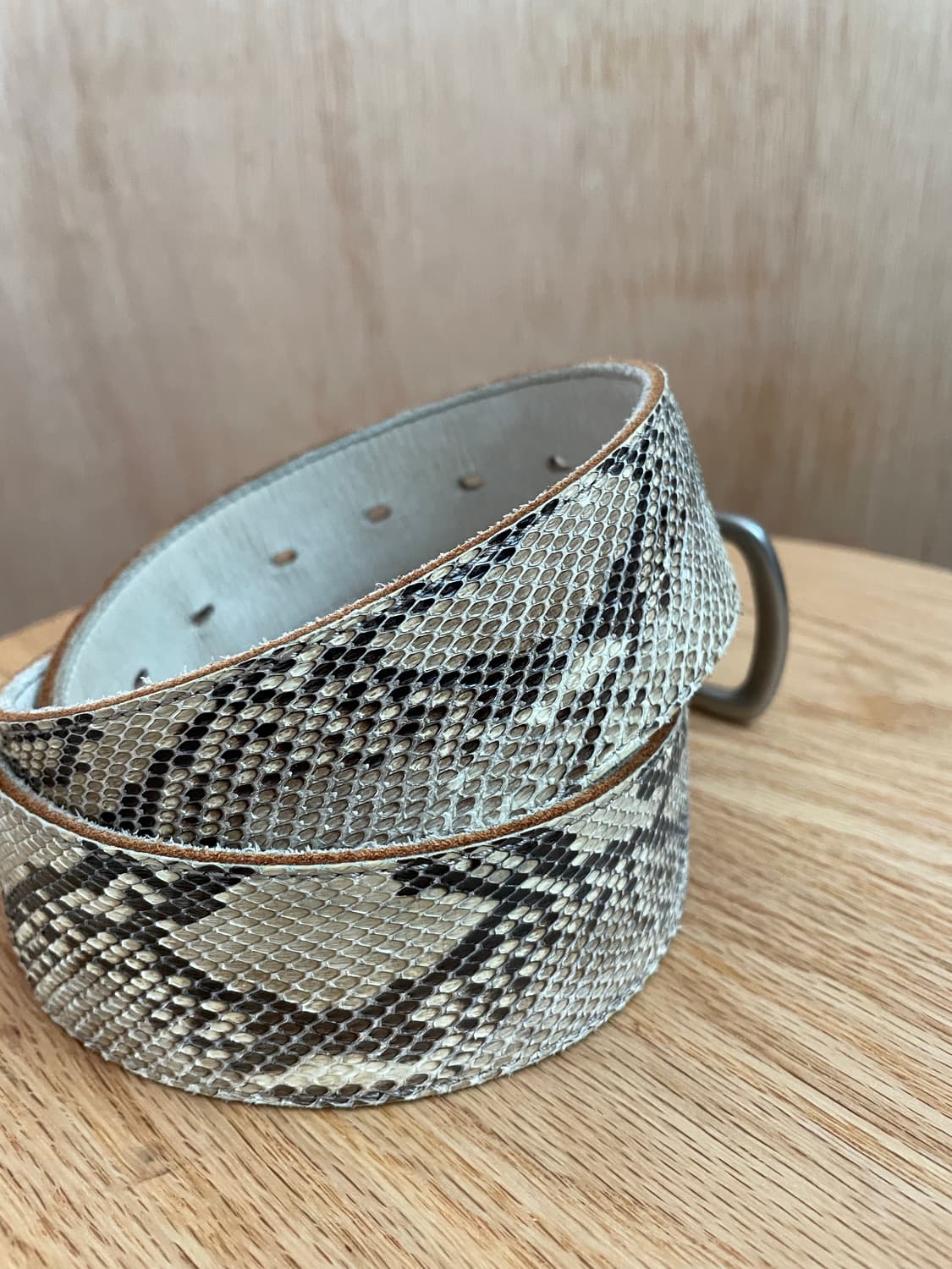 준야와타나베 파이톤 벨트 상품이미지4