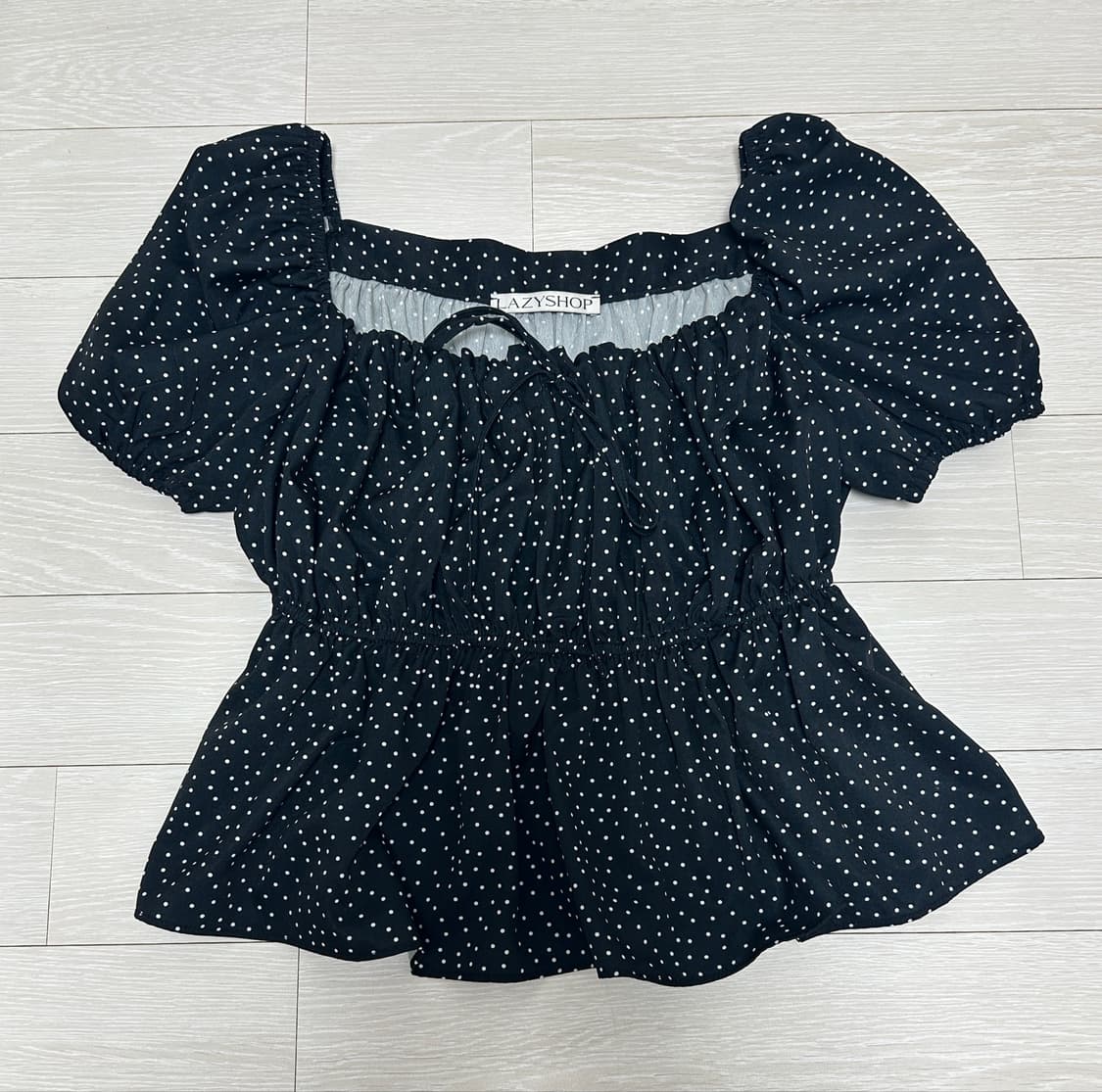 레이지샵 lazyshop 도트 블라우스 상품이미지1