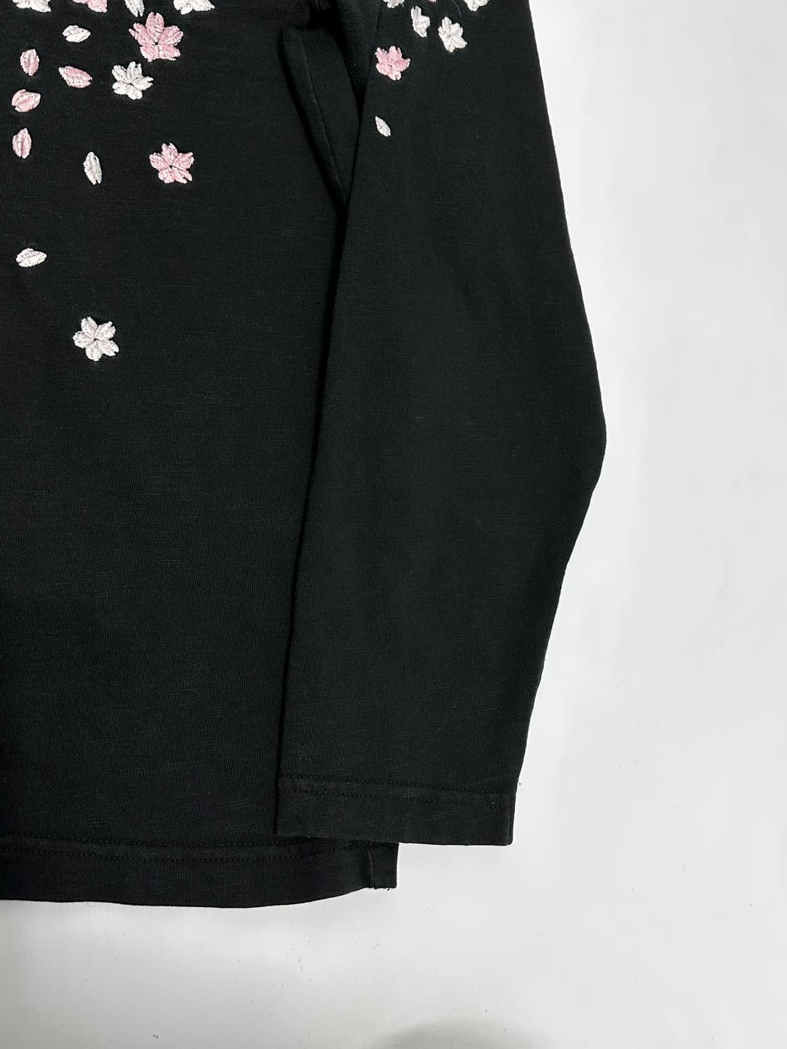 華鳥風月 오리엔탈 기모노 벚꽃 자수 롱슬리브 긴팔티셔츠 일본빈티지 상품이미지7