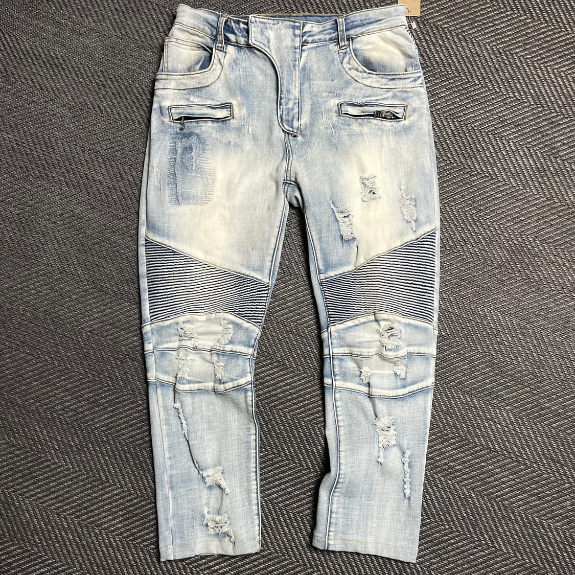 발망 디스트로이드 데미지 워싱 바이커 팬츠y 5220 상품이미지2