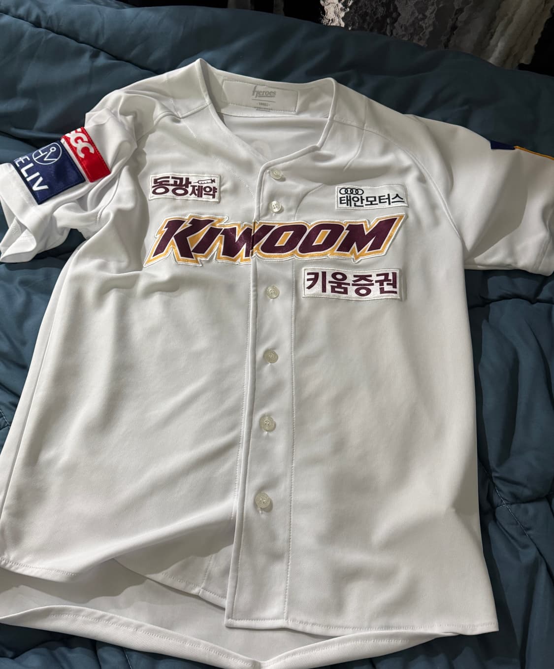 키움 히어로즈 22시즌 어웨이 유니폼 푸이그 마킹 상품이미지1