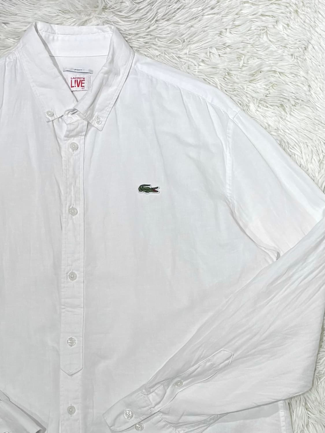 라코스테 화이트 셔츠 상품이미지5