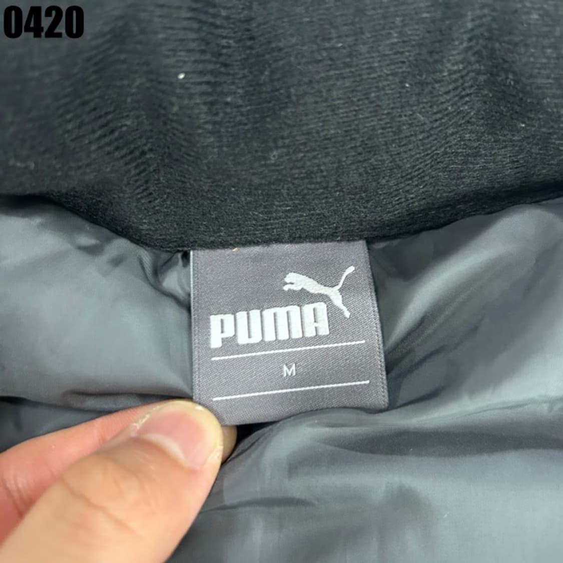 푸마 회색 패딩 점퍼 m 상품이미지2