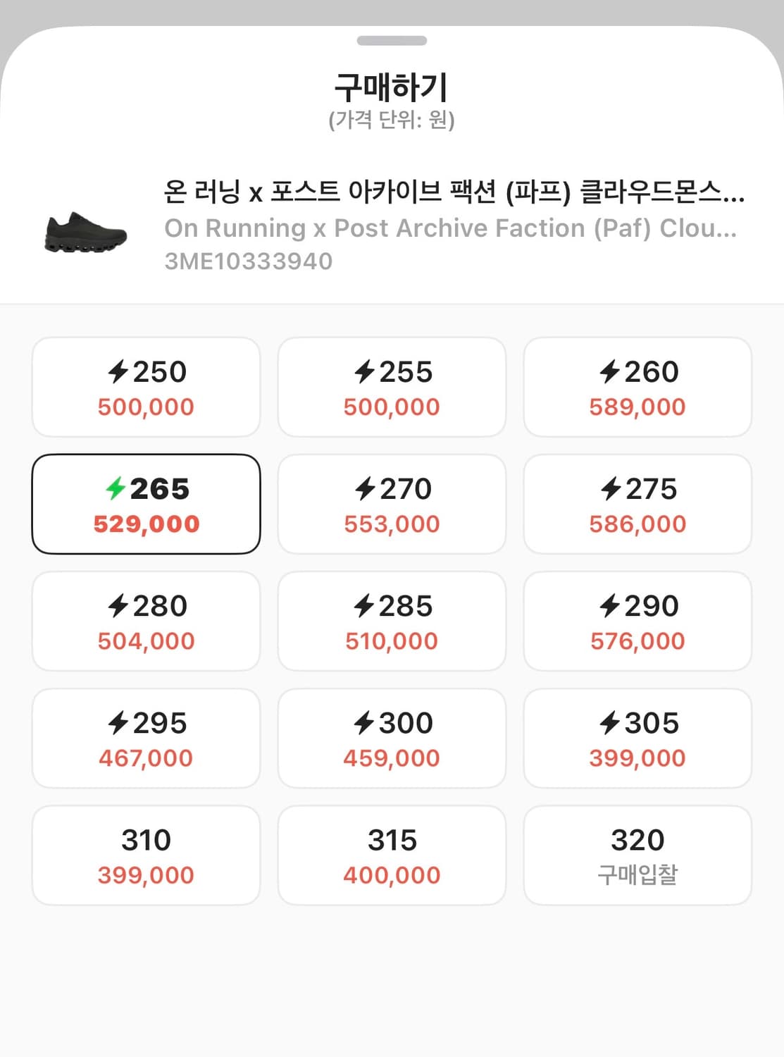 온러닝 X 포스트 아카이브팩션(파프) 클라우드몬스터2 상품이미지10