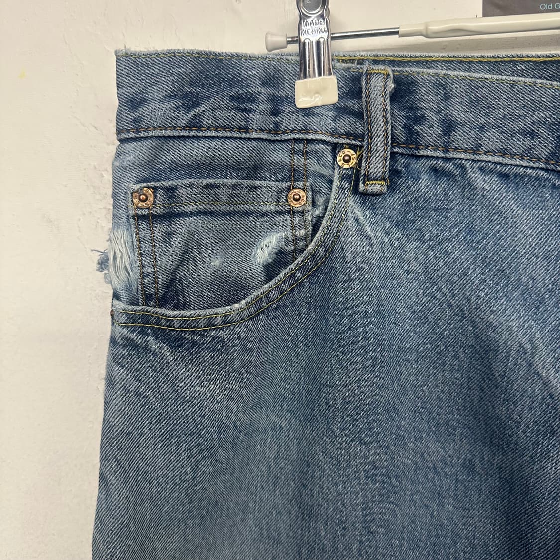 00‘s 리바이스 517 부츠컷 중연청 상품이미지4