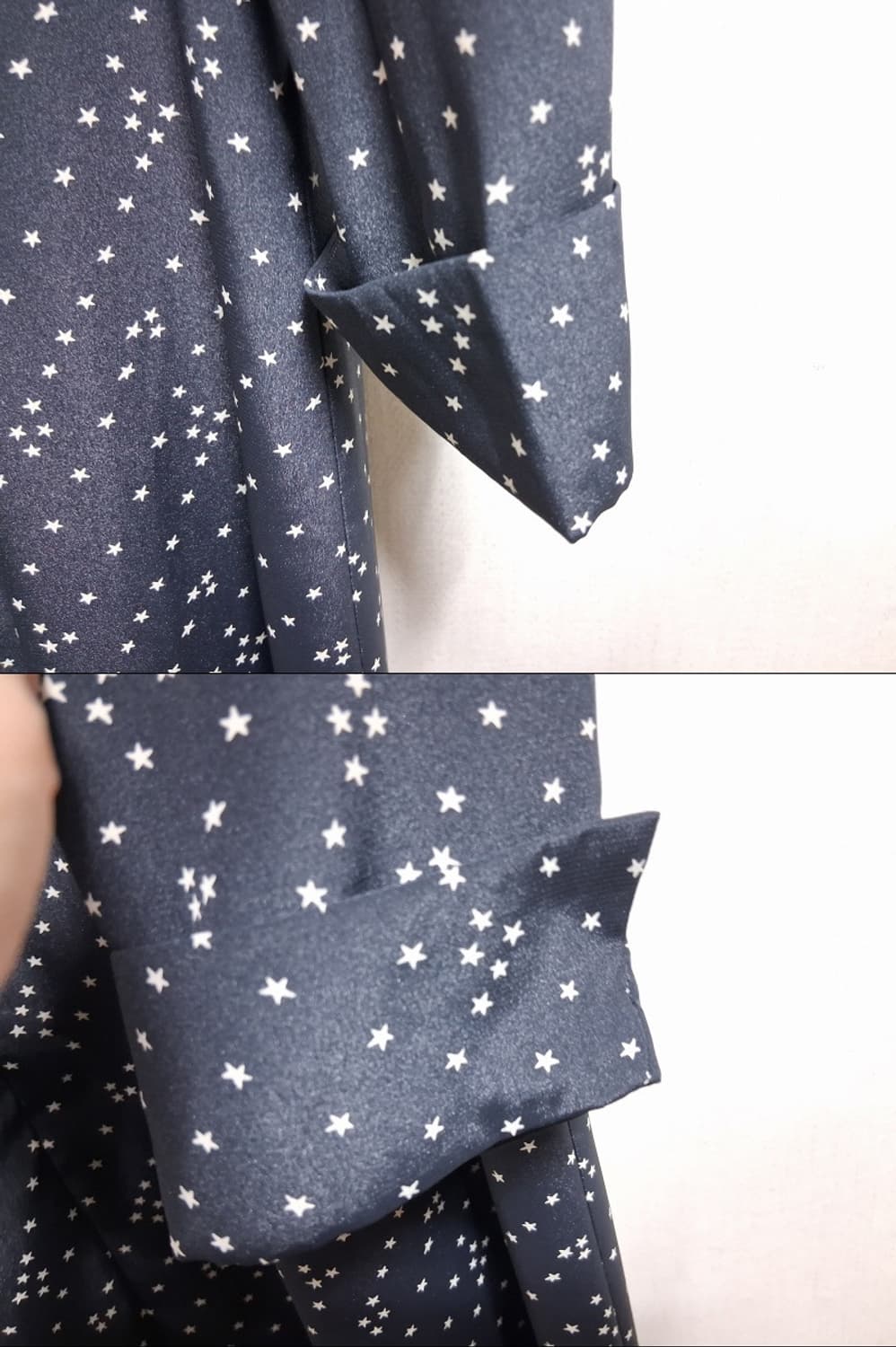 NORMA KAMALI 노마 카말리 별패턴 폴리롱원피스 찰랑찰랑매끄러운 상품이미지6