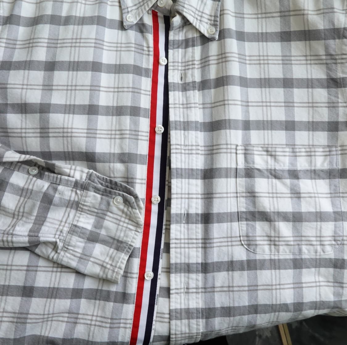 톰브라운 체크 셔츠 버튼다운 클래식핏 1908 상품이미지5