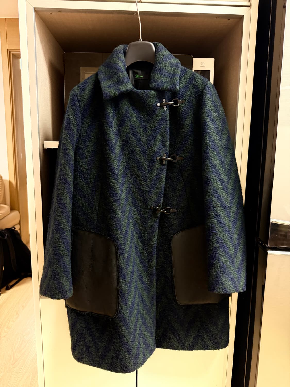 베네통 단종 희귀 울 헤링본 그린 자켓 A급 상품이미지2