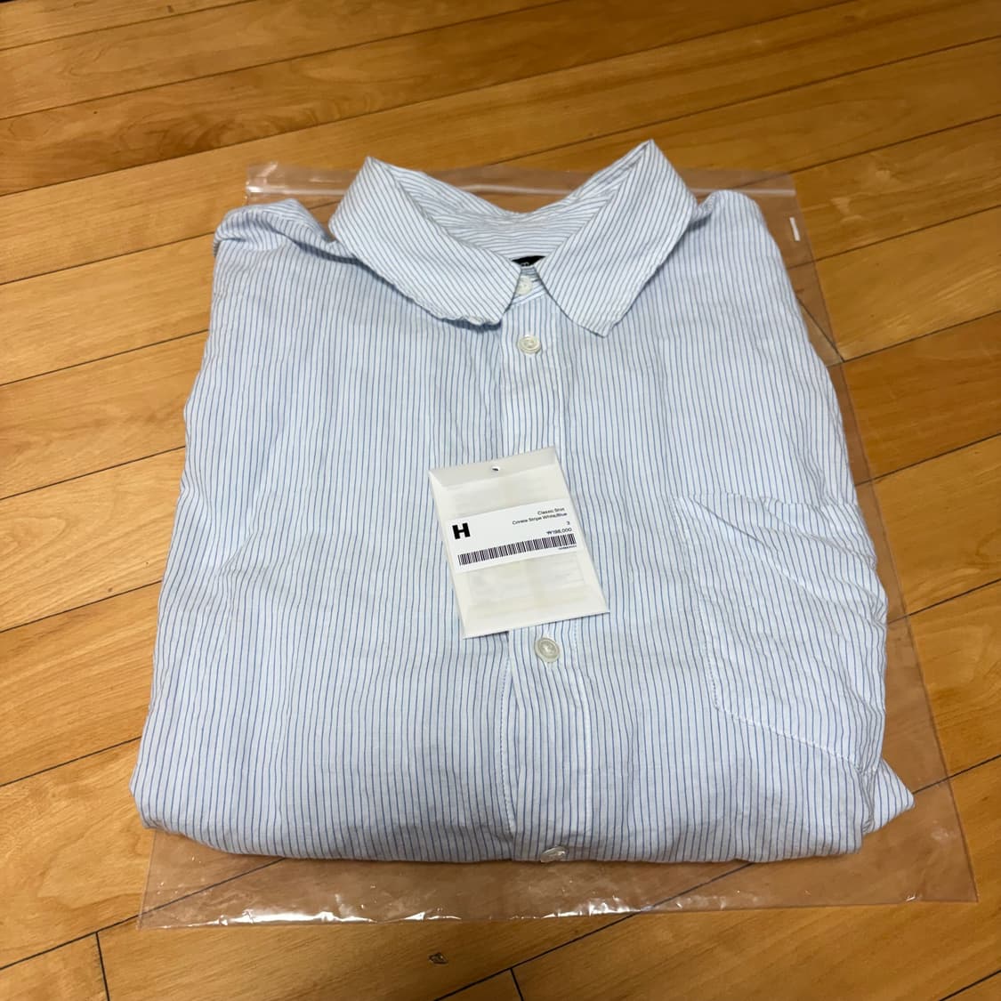 (3) 해칭룸 클래식 셔츠 Crinkle Stripe 상품이미지2