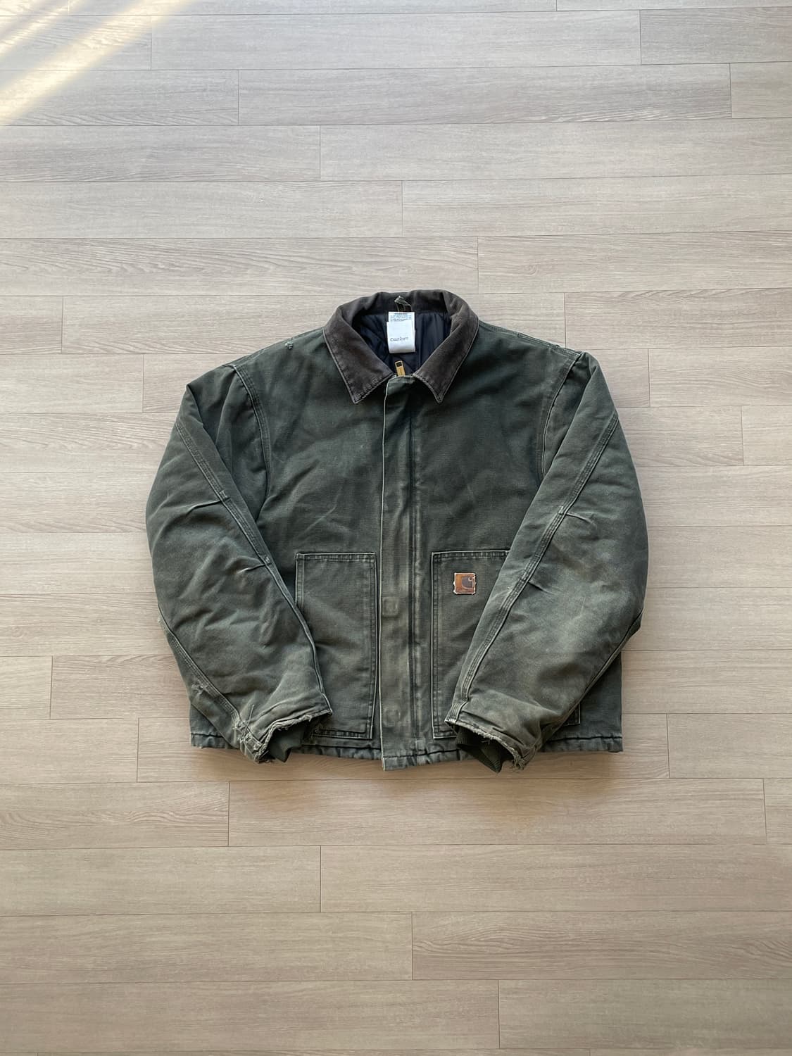 칼하트 J22 mos 모스 그린 디트로이트 아크틱 자켓 빈티지 상품이미지1