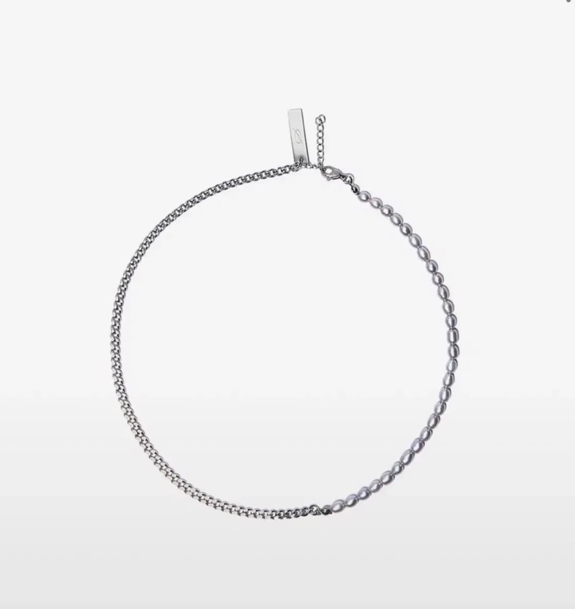 51퍼센트 half&half 펄 목걸이(단종모델) 상품이미지1