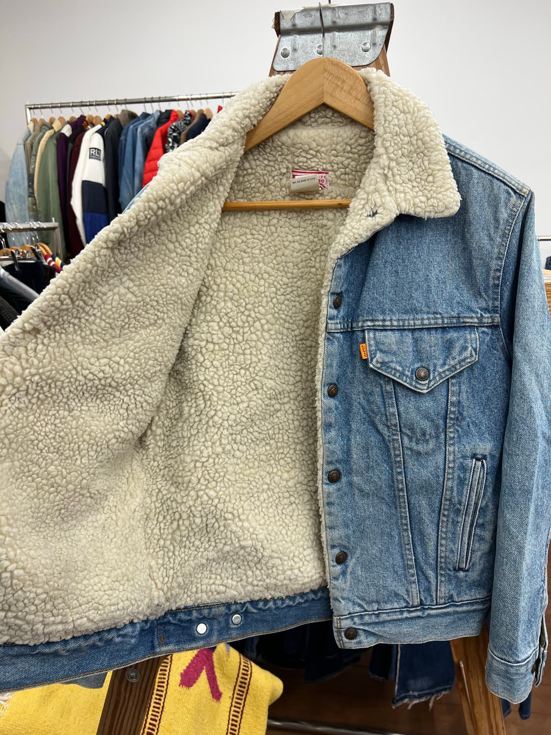 (95)70s 리바이스 오렌지탭 데님 쉐르파 자켓 상품이미지2