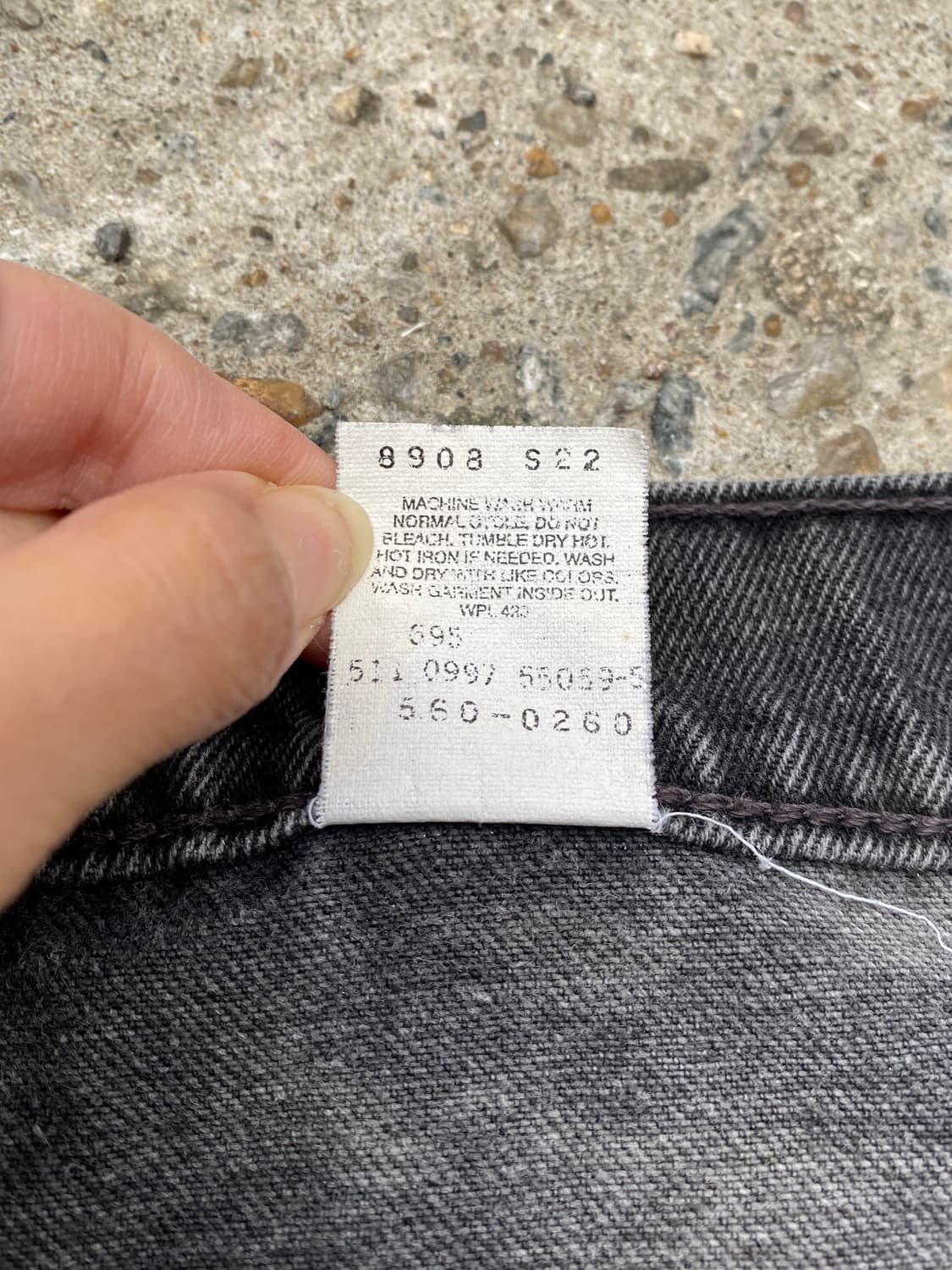 (35.5-36.5)90s리바이스 560 컷오프 쇼츠 상품이미지6