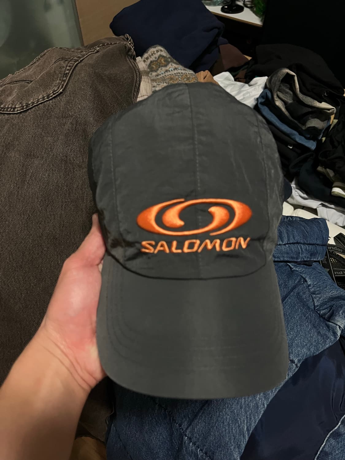 살로몬 링크 캠프 캡 차콜 극미중고 팝니다 상품이미지9