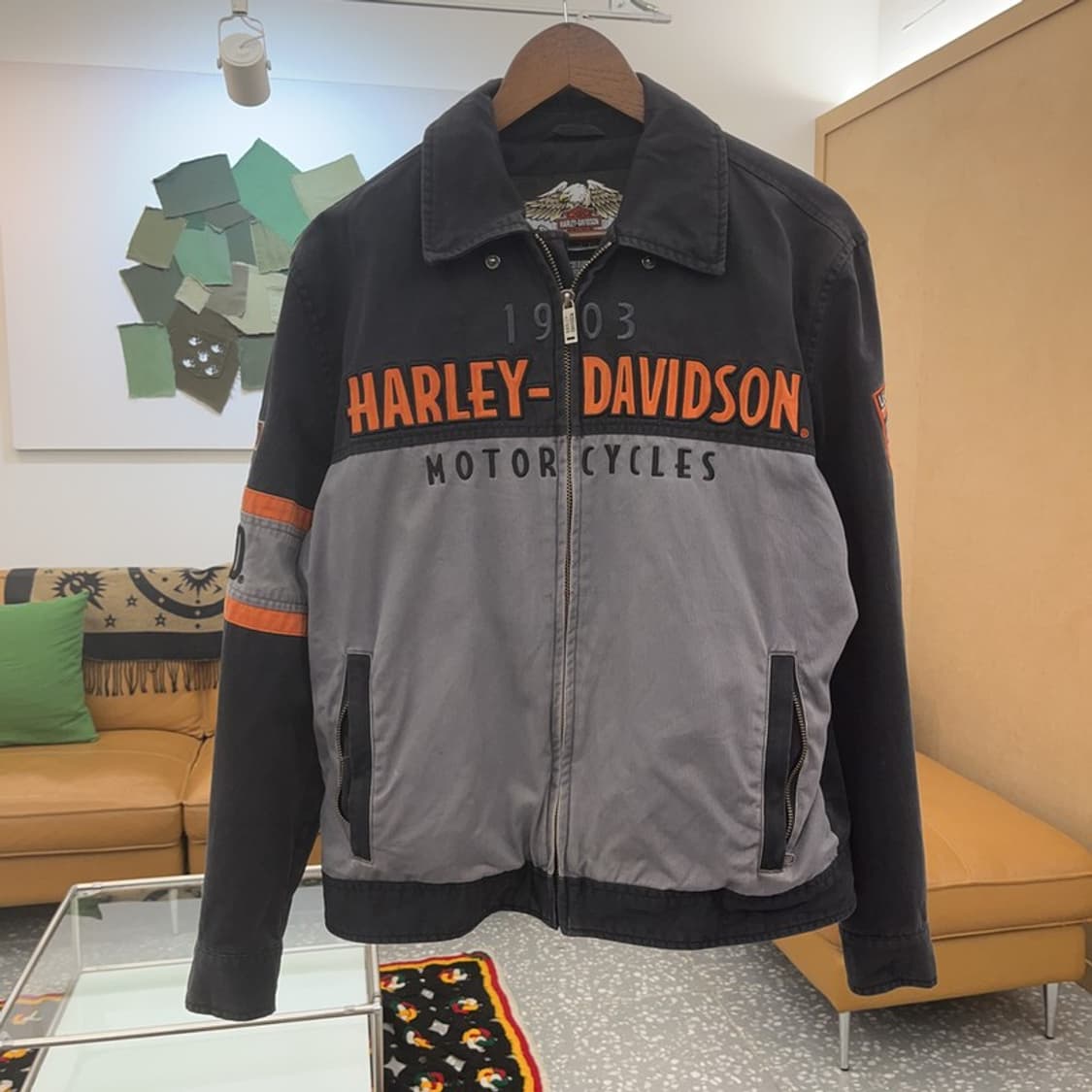 할리 데이비슨 디트로이트 모터사이클 레이싱 자켓 100 C08279 상품이미지3