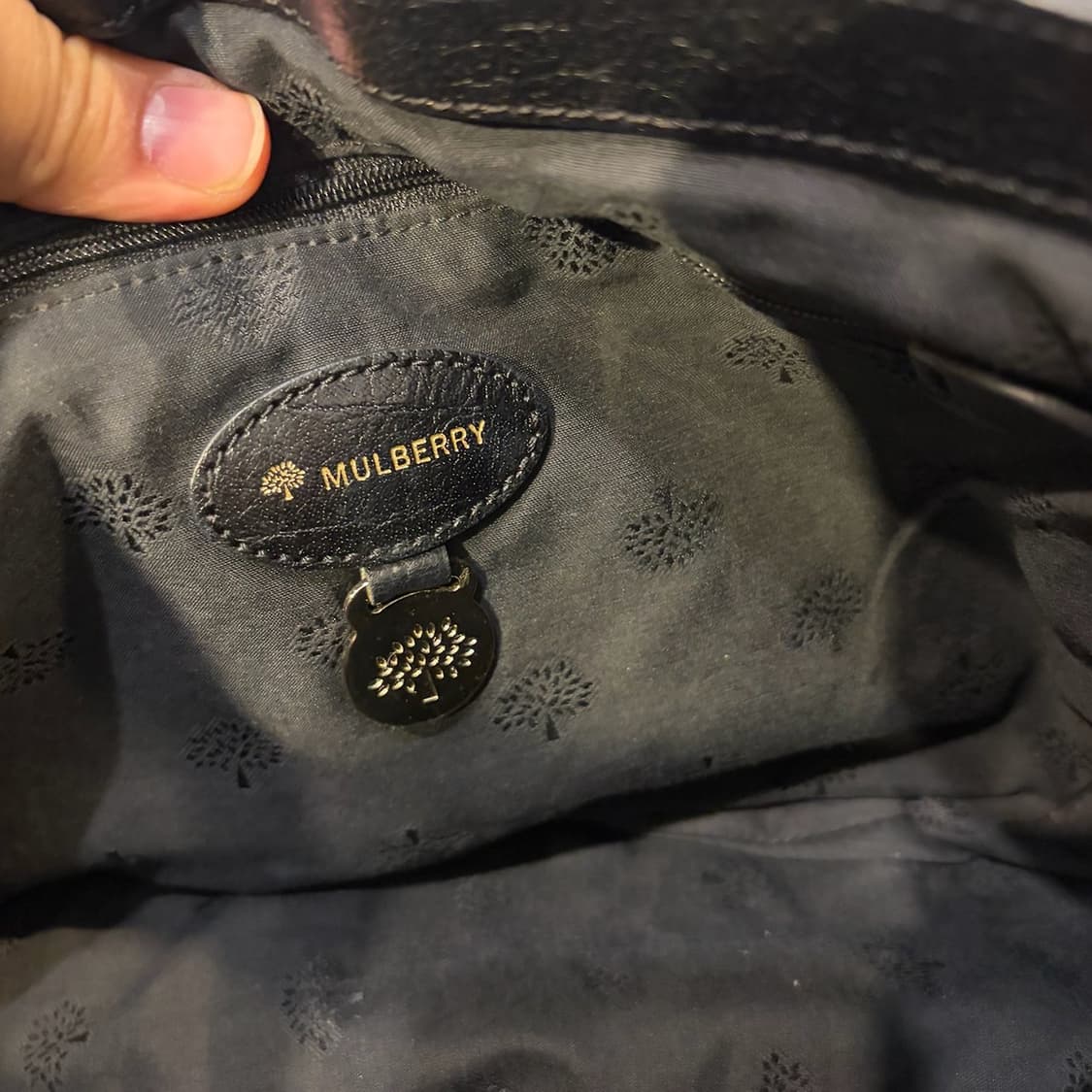 멀버리 락스몰 블랙 레더 크로스백 가방 상품이미지7