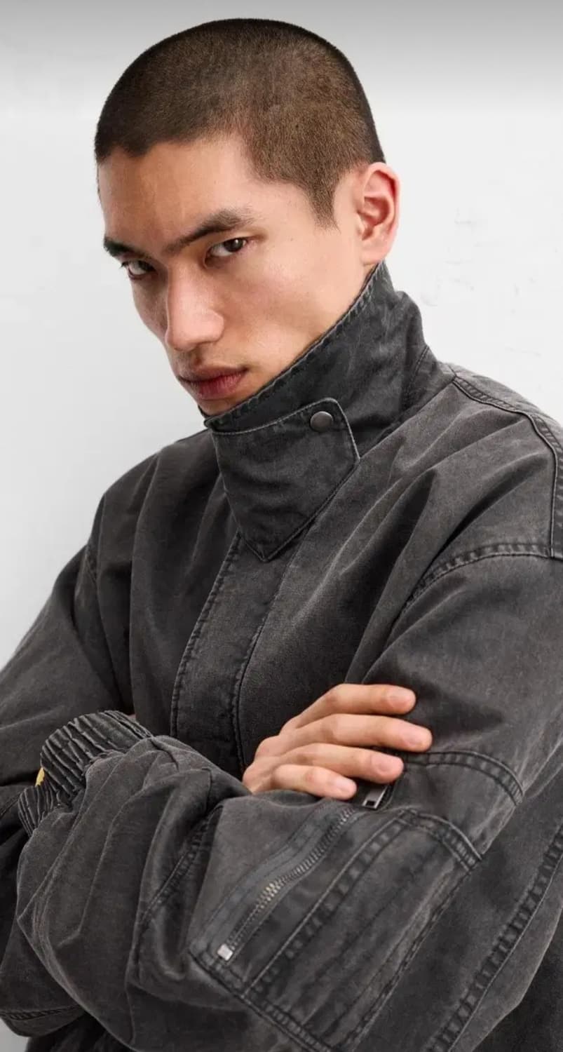 자라 가먼트다잉 워싱 마원 점퍼 MA-1 상품이미지3