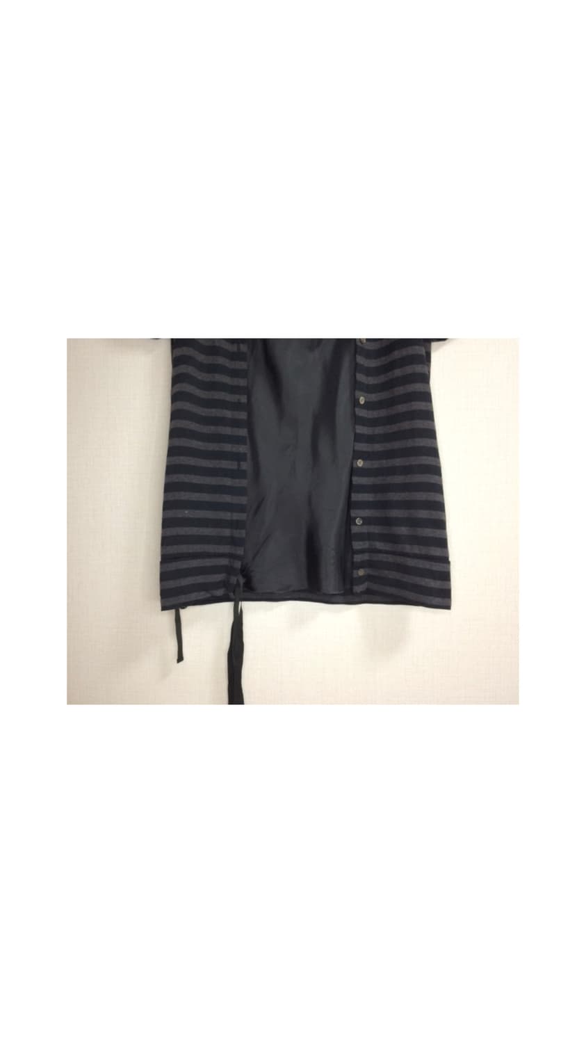 Sacai luck 차콜 스트라이프 가디건 반팔 상품이미지3