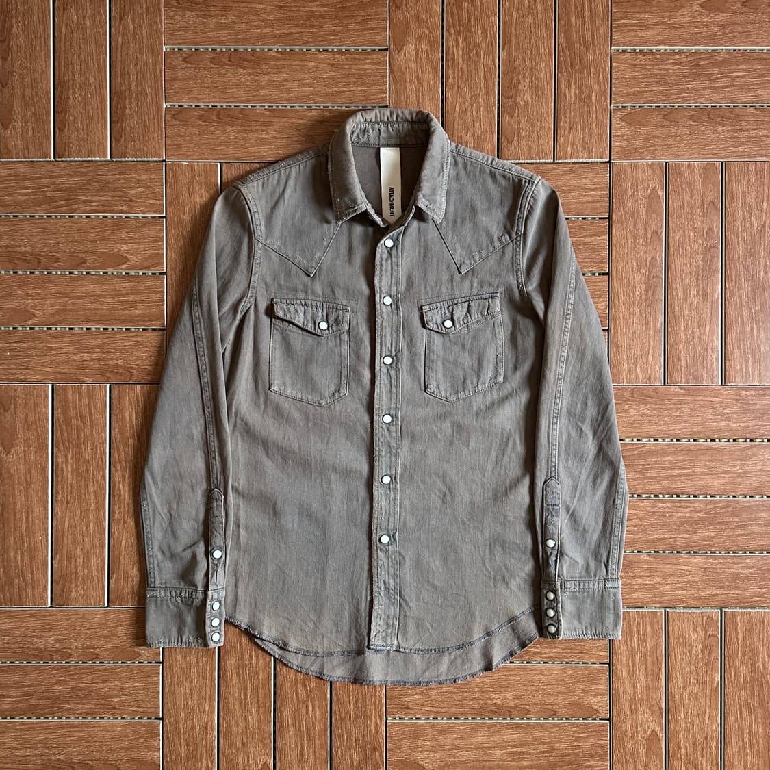 Attachment distressed western shirts 상품이미지1