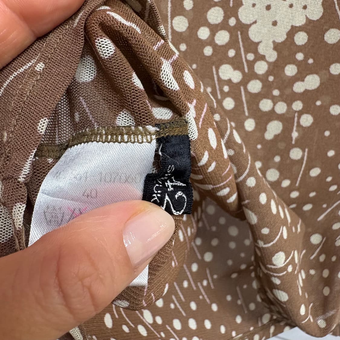 4298 SHIZUKA KOMURO 도트 시스루 탑 JPN 상품이미지3