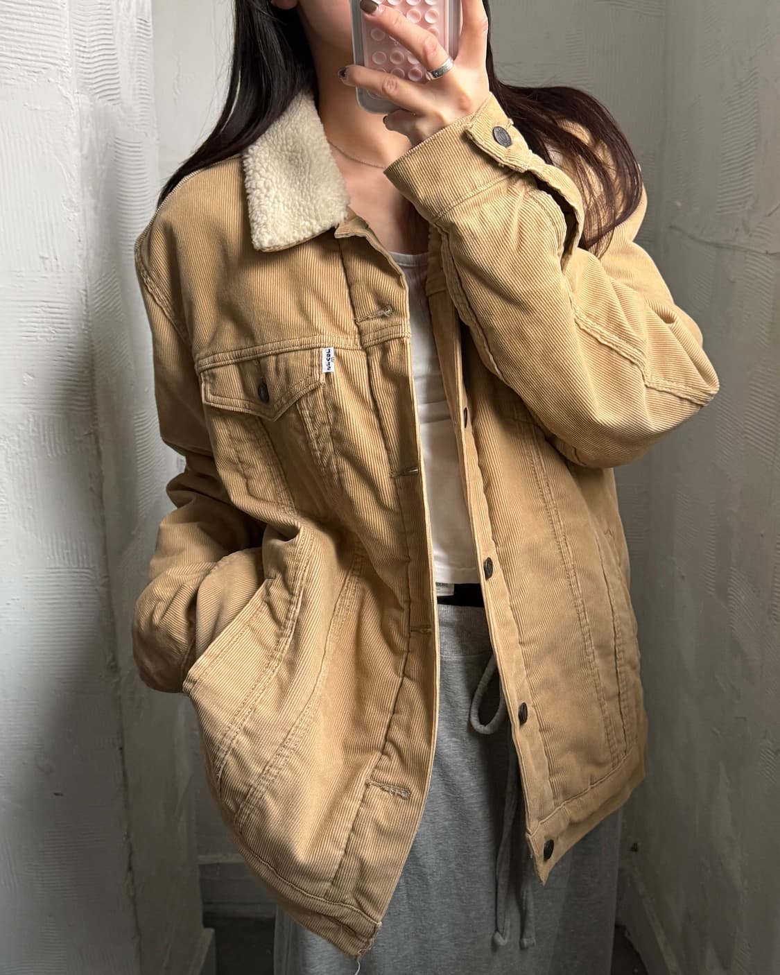 Levis 리바이스 쉐르파 코듀로이 트러커 자켓  상품이미지1