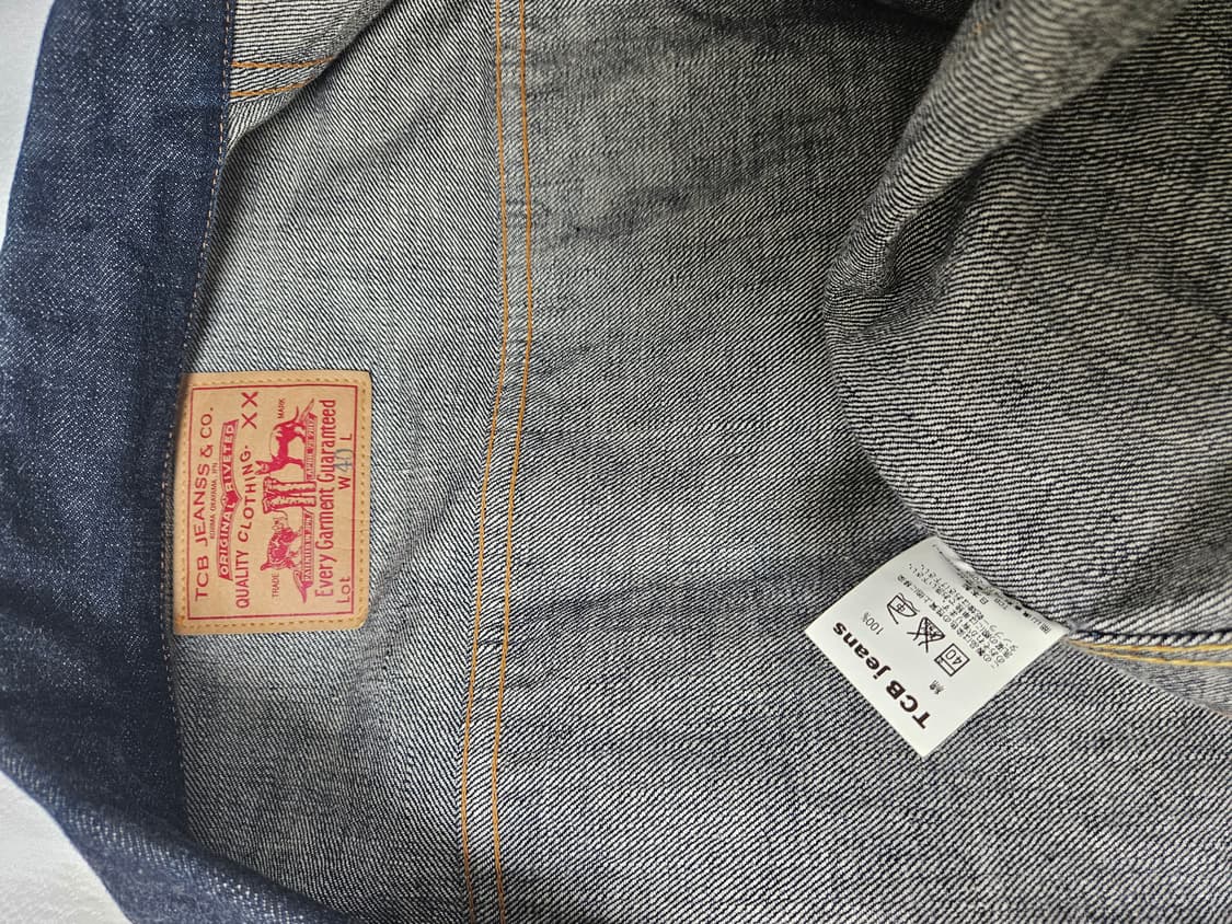 Tcb jeans 2세대 트러커 40사이즈 구형 상품이미지3