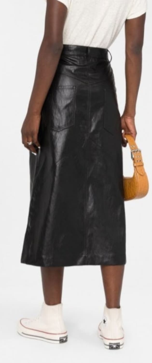 이자벨마랑 롱스커트 여성치마 28 세실리아 페이커 레더 WM19 상품이미지8